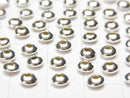 Silver925  Rondelle  3mm,4mm,5mm No coating  10pcs
