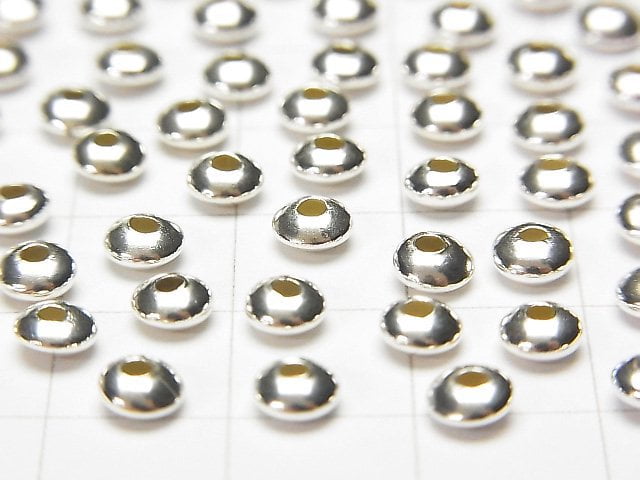 Silver925  Roundel  3mm,4mm,5mm No coating  10pcs