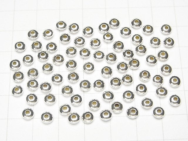 Silver925  Roundel  3mm,4mm,5mm No coating  10pcs