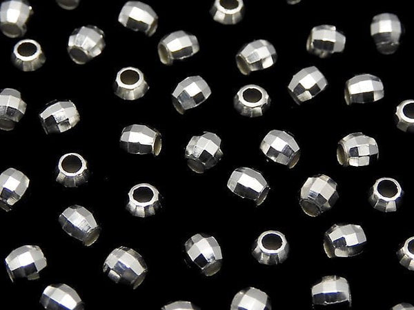 Silver925  Faceted Round 2.5mm  No coating  20pcs