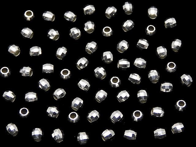 Silver925  Faceted Round 2.5mm  No coating  20pcs