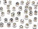 Silver925  Faceted Round 4mm  No coating  10pcs