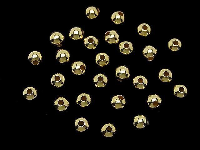 Silver925  Round 2mm,2.5mm,3mm,4mm,5mm,6mm,8mm 18KGP 3pcs -