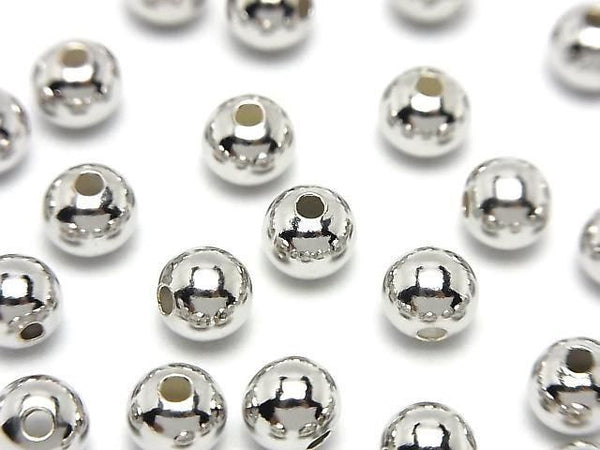 Silver925  Round 2mm,2.5mm,3mm,4mm,6mm,8mm Rhodium Plated  3pcs -