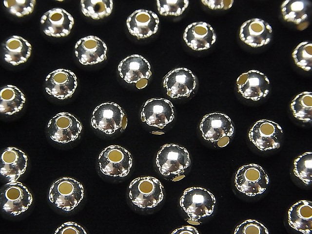 Silver925  Round 2mm,2.5mm,3mm,4mm,5mm,6mm,8mm No coating  3pcs -