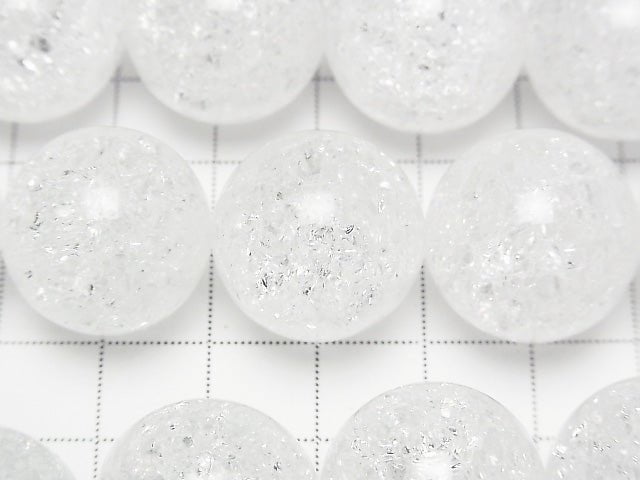 Cracked Crystal Round 20mm NO.2 (more cracked) 1/4 or 1strand beads (aprx.15inch/36cm)