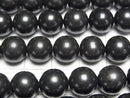 Hokkaido Black Silica Round 10mm half or 1strand beads (aprx.15inch/36cm)