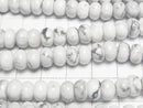 1strand $7.79! Howlite Magnesite  Rondelle 8x8x5 1strand beads (aprx.15inch/37cm)