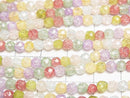 [Video] 1strand $7.79! Multicolor Cracked Crystal 32 Faceted Round 4 mm NO.2 1 strand beads (aprx.15 inch / 36 cm)