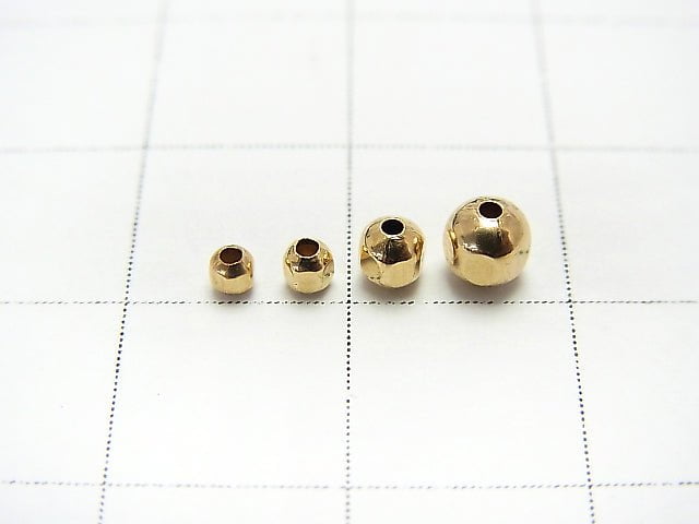 12KGF Round Cut Beads [2x2mm][2.5x2mm][4x3.5mm] 5pcs