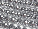 Faceted Round, Hematite Gemstone Beads