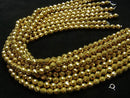 1strand $8.79! Hematite 64 Faceted Round 8 mm gold coating 1 strand beads (aprx.15 inch / 37 cm)