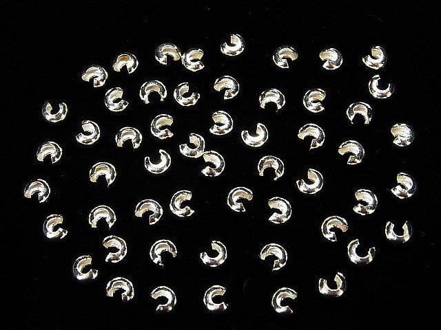 純銀925 夾扣蓋 2.4mm 3mm 3.5mm 4mm 無電鍍 10個
