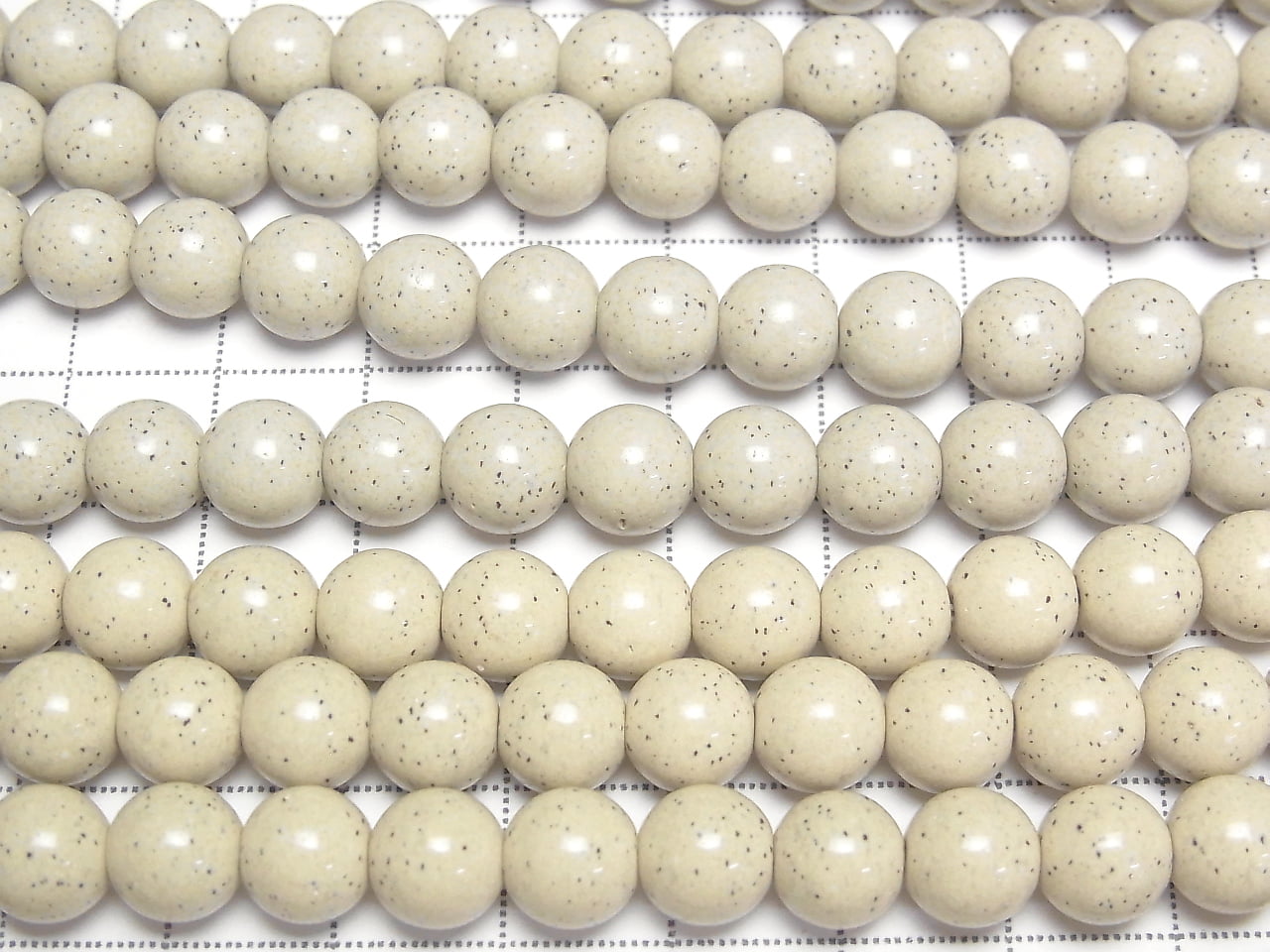 Taiwan Hokutolit Runde 8mm halb oder 1 Strang Perlen (ca. 15 Zoll / 38 cm)