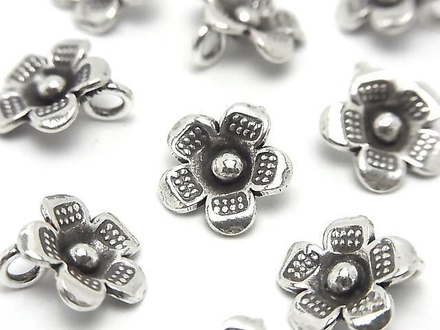 純銀小花吊飾 11x11mm 1個