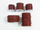 1roll (Approx 20m) Leather Cord Round wire [1mm] [1.5mm] [2mm] [3mm] [4mm] wine red