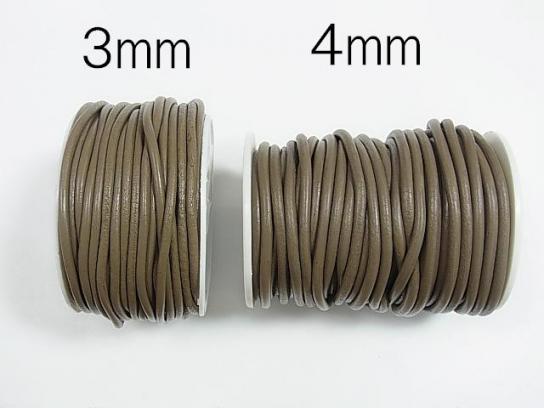 1roll (Approx 20m) Leather Cord Round wire [1mm] [1.5mm] [2mm] [3mm] [4mm] Gray