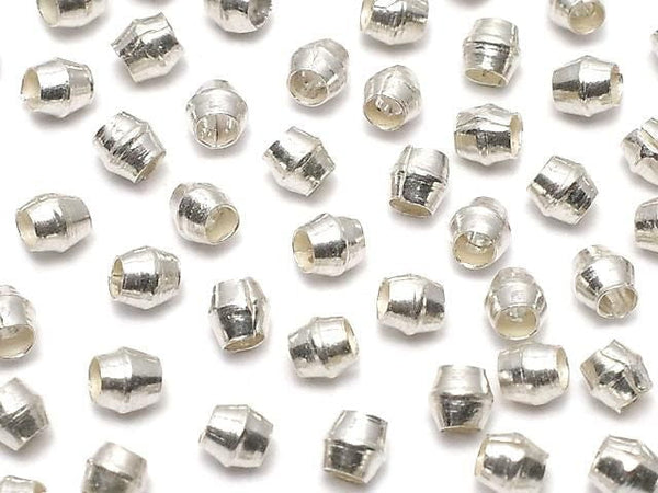 Karen Silver Rondelle (Tube) 3x2.5x2.5mm 10pcs