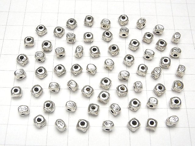 Karen Silver Roundel 5x5x4mm 2pcs