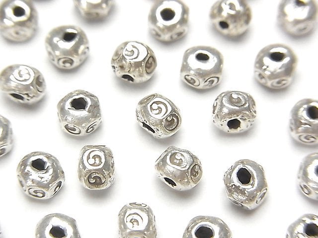 Karen Hill Tribe, Roundel, Silver Metal Beads & Findings