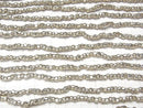 Karen Silver Ornament Rondelle 3.5x3x2.5mm 1/8 or 1strand beads (aprx.15inch/38cm)