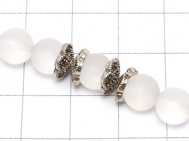 [Video] Silver925 Marcasite Bead Caps 8x8x3mm 2pcs