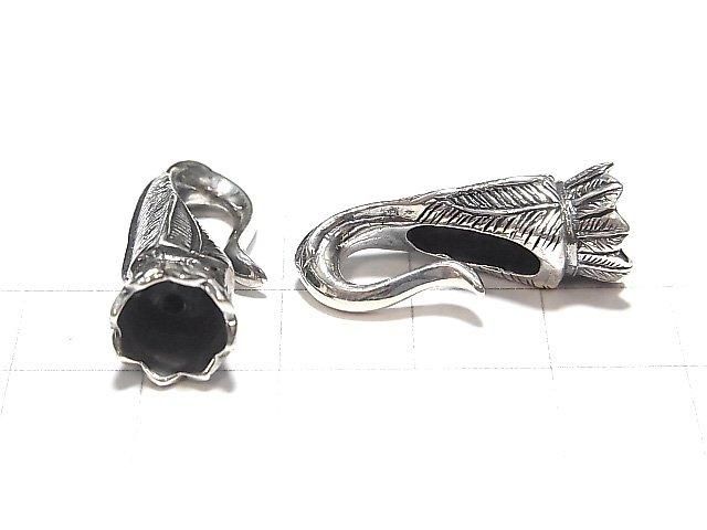 Silver 925 Design Hook & Connector 17x10mm