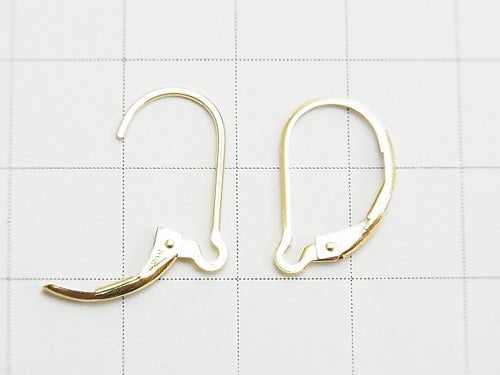 14KGF Pierced Earrings French Hook (Changeable) 16x10mm 1pair