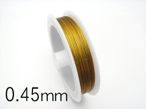 Nylon Coated wire gold color 1roll $2.19