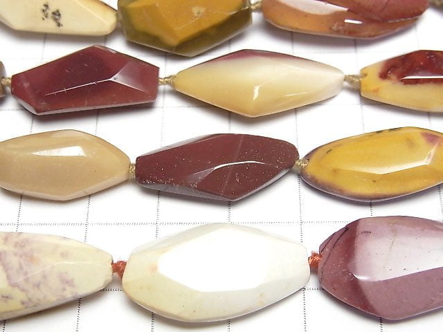 [Video]Mookaite Faceted Nugget 1strand beads (aprx.15inch/37cm)