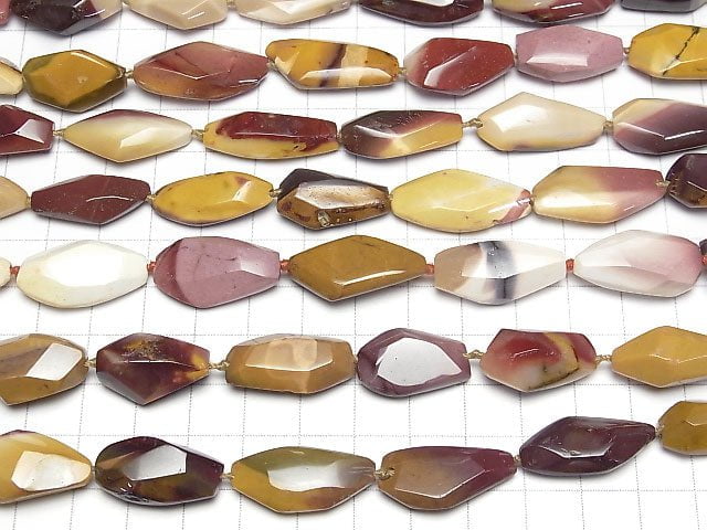 [Video]Mookaite Faceted Nugget 1strand beads (aprx.15inch/37cm)