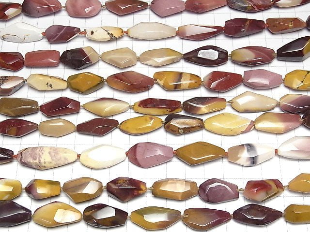 [Video]Mookaite Faceted Nugget 1strand beads (aprx.15inch/37cm)