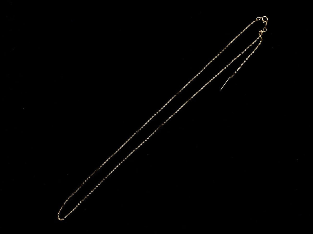 Chaîne Figaro à maillons coulissants 14KGF 1,0 mm [55,88 cm] Collier 1 pièce