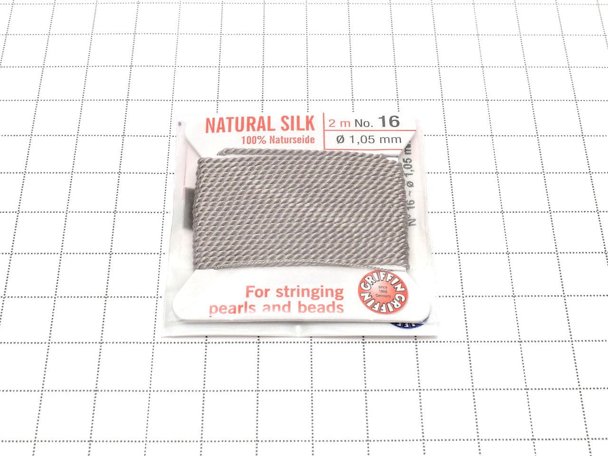 Griffin Cord (Silk Bead Cord Thread) [0.75mm-1.05mm] Gray 1pc