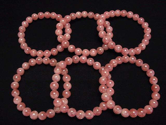 [Video] Argentina Rhodochrosite AA++ Round 8.5mm Bracelet