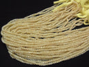 Yellow Opal AA+ Faceted Button Rondelle 1strand beads (aprx.13inch / 32cm)