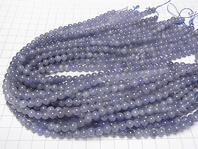 [Video] Tanzanite AAA- Round 6mm 1/4 or 1strand beads (aprx.15inch / 38cm)