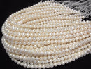 [Video] Fresh Water Pearl AA+ Potato 9mm White 1strand beads (aprx.15inch/36cm)