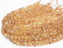 [Video]High Quality! Phantom Citrine AA++ Cube Shape 7x7x7mm half or 1strand beads (aprx.14inch/34cm)