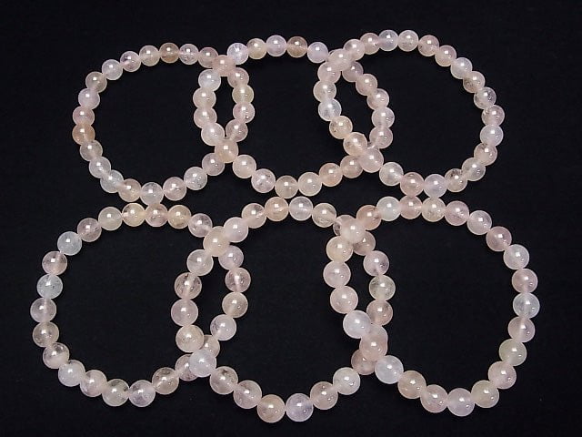 [Video]Morganite AAA Round 8mm Bracelet