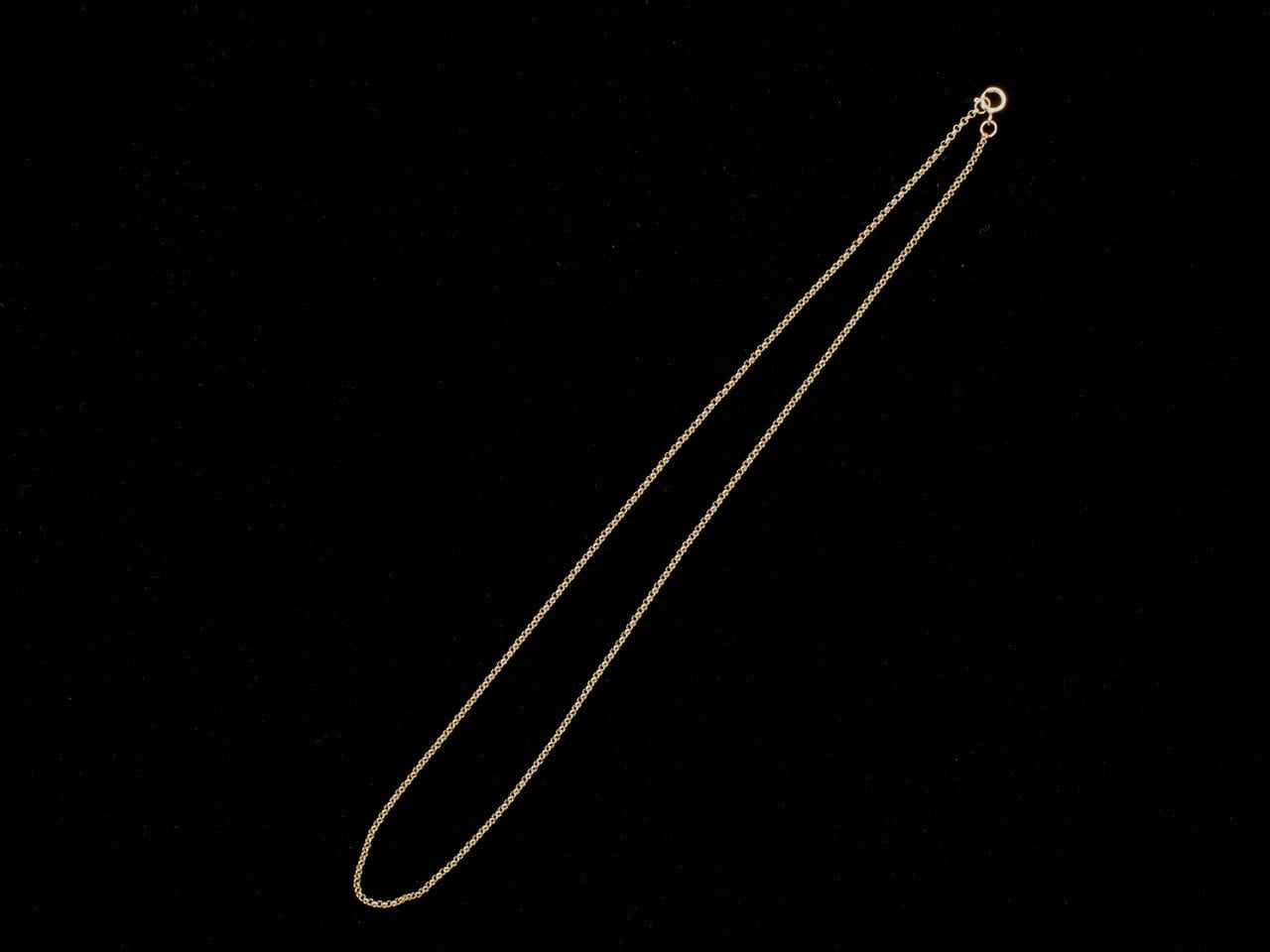 14KGF Rolo Kette 1.4mm [40cm][45cm][50cm][60cm][75cm] Halskette 1 Stück