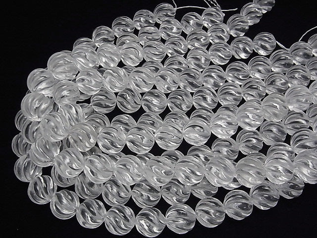 Crystal AAA - Round 16 mm S line Twist half or 1 strand beads (aprx. 14 inch / 35 cm)