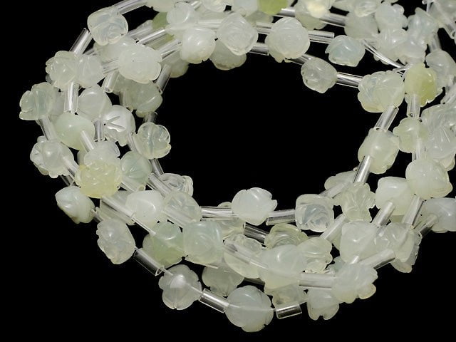 [Video] New Jade Rose 8mm half or 1strand beads (aprx.15inch / 36cm)