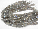 [Video] High Quality Labradorite AA++ Faceted Button Rondelle 9x9x5mm half or 1strand beads (aprx.14inch/34cm)