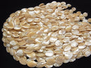 [Video]Mother of Pearl MOP Beige Oval 18x13mm 1strand beads (aprx.15inch/36cm)