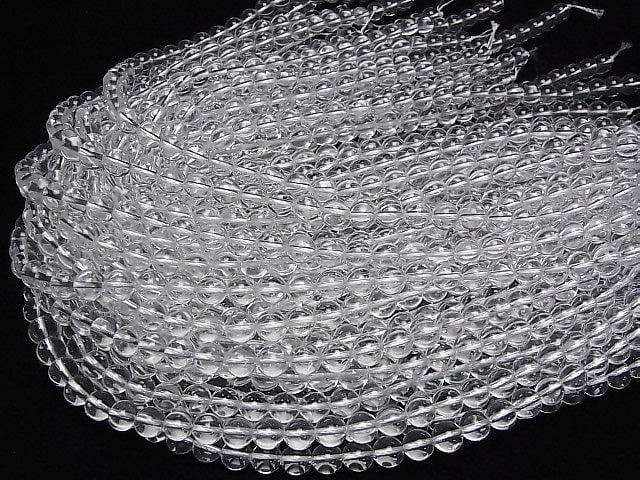 [Video] Crystal (Synthetic Quartz) AAA Round 8mm 1strand beads (aprx.15inch/37cm)