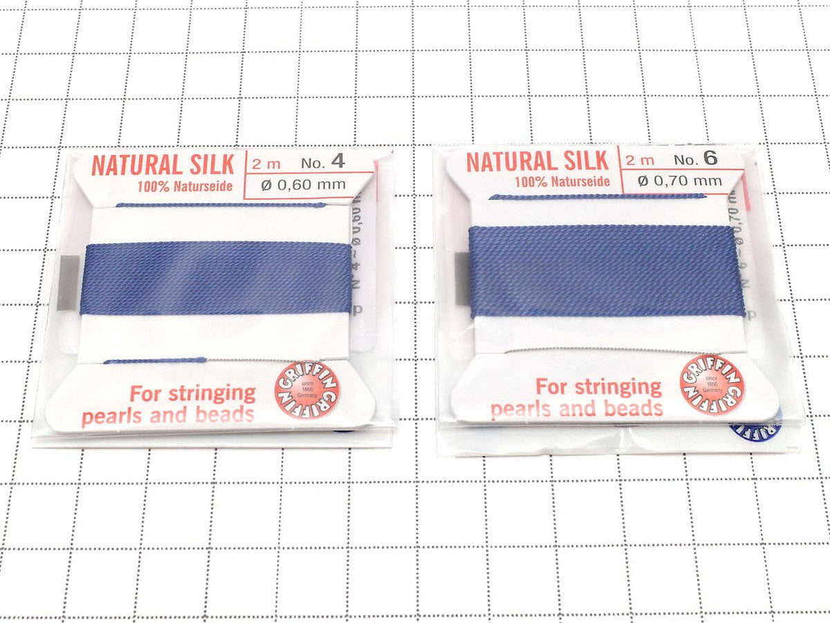 Griffin Cord (Silk Bead Cord Thread) [0.30mm-0.70mm] Dark Blue 1pc