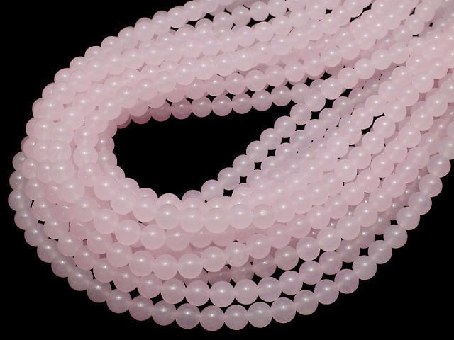 Light Pink Jade Round 6mm 1strand beads (aprx.15inch / 38cm)