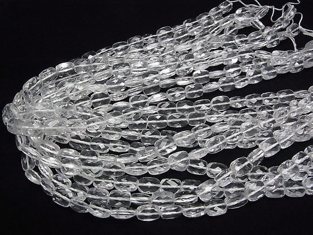[Video] High Quality! Crystal AAA Faceted Rectangle 10x8x5mm 1/4 or 1strand beads (aprx.15inch / 38cm)