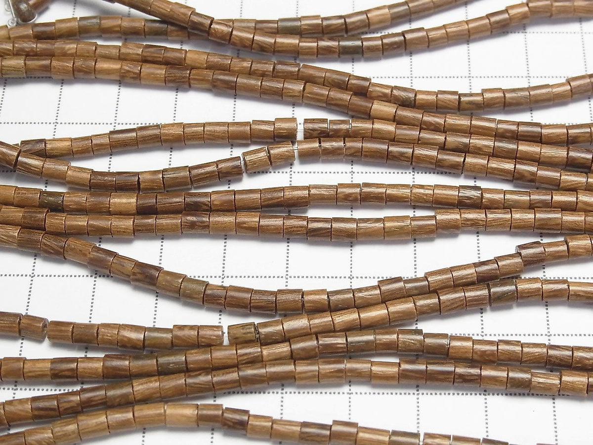 1strand $2.79! Wood Beads Tube 4.5x4.5x3mm 1strand beads (aprx.15inch/38cm)